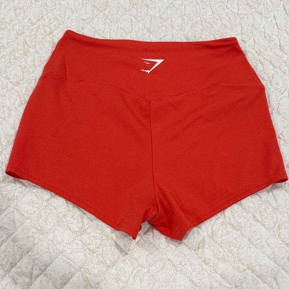 Gymshark Vibrant Red Women's Athletic Shorts - Picture 2 of 3